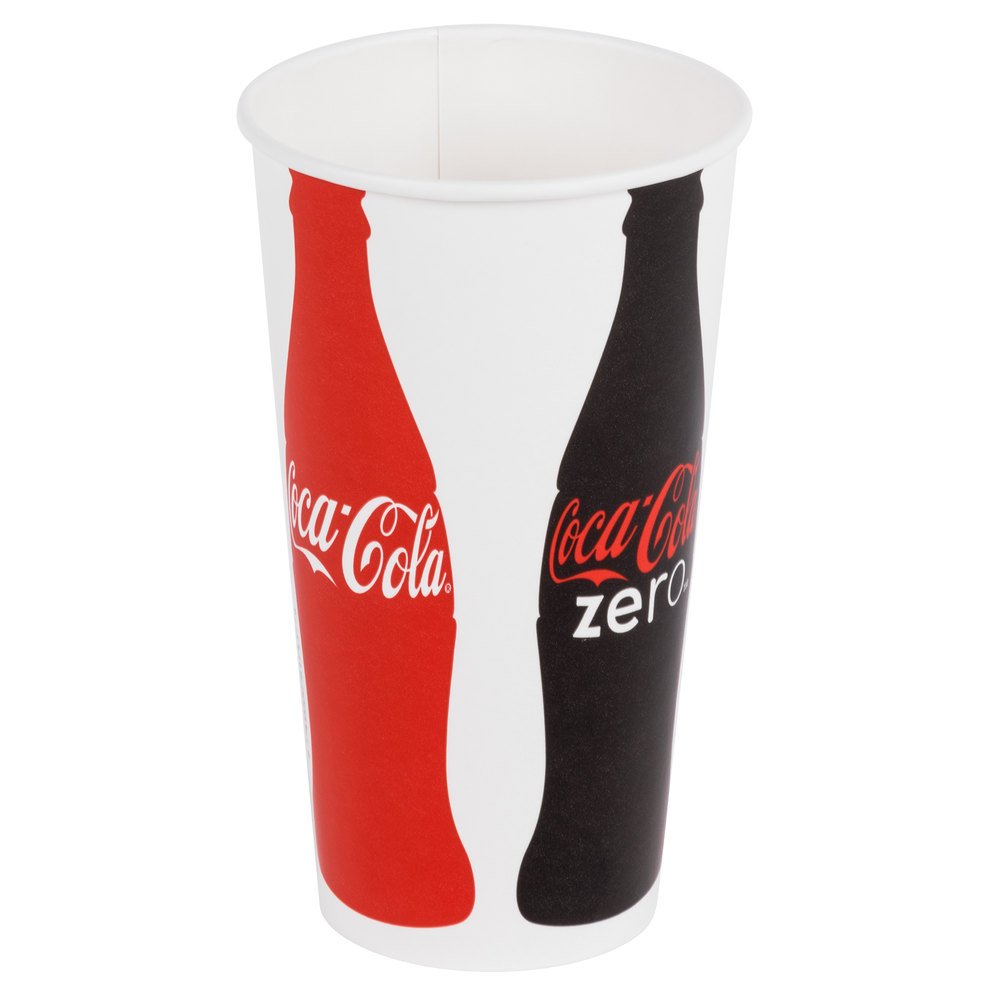 Coke logo cups