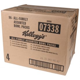 Single Serve Bowls - Assorted Flavors 96/.896 oz Kelloggs