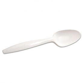 Spoons Medium Wt. Plastic White 1000ct