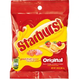 Starburst Fruit Chews- Peg bags 7.2 oz 12ct