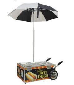 Table Top Hot Dog Steamer Cart (#8080)
