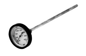 Candy Thermometer 12" with Black Plastic Handle