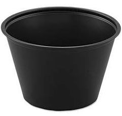 Souffle Cup -Black  4 oz 2500