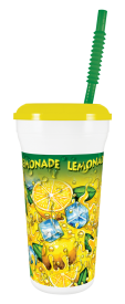 32 oz Lemonade Souvenir Cup -Lemon Ice - 300 ct