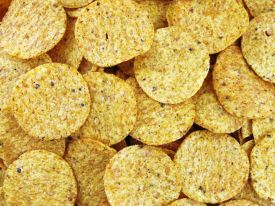 Tortilla Chips Round Yellow Chip 3/2 pound bags