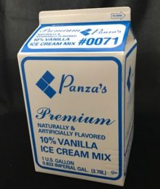 Vanilla Ice Cream Mix Liquid 10% 4/Gallon