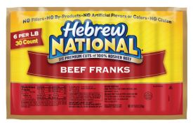 Hebrew National Hot Dogs 5pound Package 6 to 1 lb