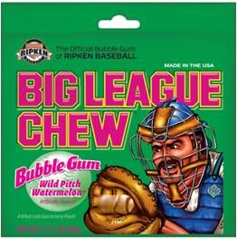 Big League Chew Gum Watermelon 2.1 oz 12/Pack