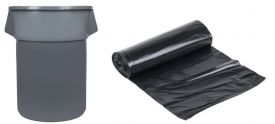 Trash Liner Low Density 55 Gallon Black 2 Mil 100ct