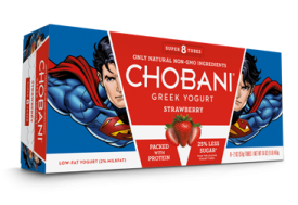Chobani Greek Yogurt Kids Strawberry Tube 2oz 64ct