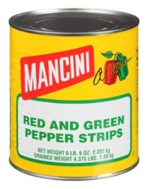 PEPPER STRIPS RED/GREEN  MANCINI 6/#10