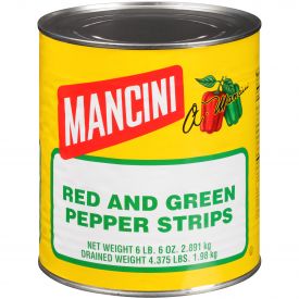 Red And Green Pepper Strips 6/#10