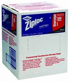 Ziplock Food Storage Bag - Quart 500 ct