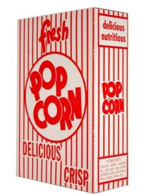 Popcorn Box W/ Lid #5E 250ct 3.3 oz