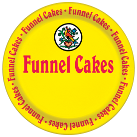 Funnel Cake Plate Laminated 9" 1000ct