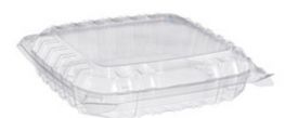 Clear Take Out Container 8.25x8.25x2 Dart C89PST1  250 CT