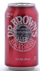 Dr. Browns Black Cherry Soda 12 oz  24/case