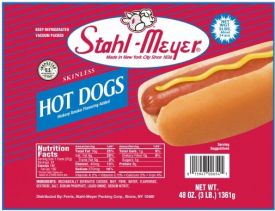 Hot Dogs BEEF/PORK/CHICKEN 8:1 6" Ferris Stahlmeyer 6/3LB