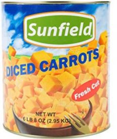 Carrots Diced 6/#10