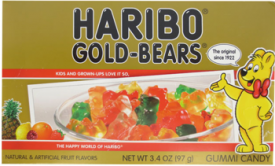 GUMMI BEARS: HARIBO 3.4OZ 12CT THEATER BOX