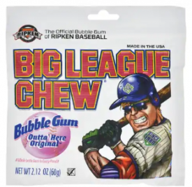 Big League Chew Gum Original 2.1 oz 12/Pack