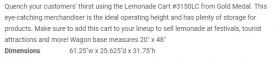Lemonade Cart #3150Lc