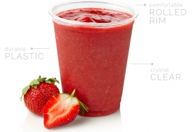 16 oz Clear Plastic Cup  Crystal Ware