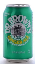 Dr. Browns Ginger Ale Soda 12 oz  24/case