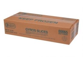 Gyro Slices Beef 10 pounds IQF 1.25OZ SLICES