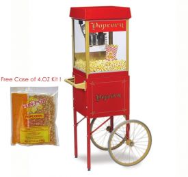 4oz Fun Pop & Cart Combo with Popcorn Kit