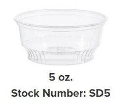 5 oz Plastic Sundae Dish Sd5 1000 ct