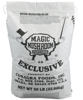 Magic Mushroom Popcorn Kernels (Caramel Corn) 50  pounds